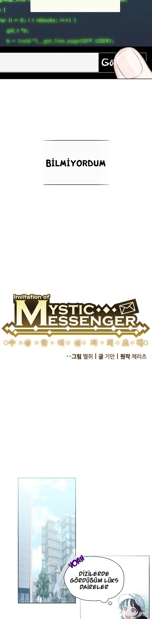 Invitation of Mystic Messenger - Bölüm 2 Sayfa 9