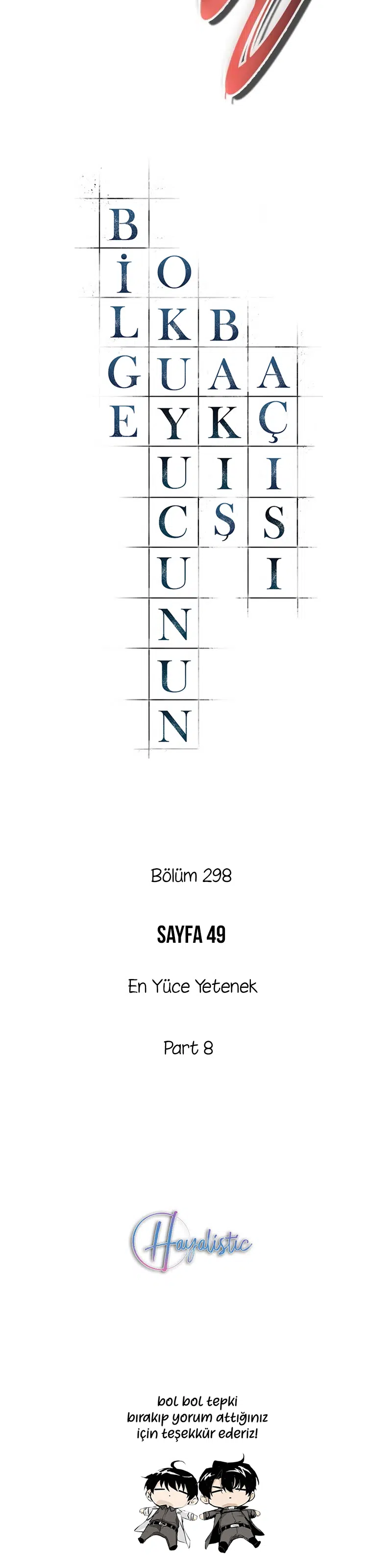 Bilge Okuyucunun Bakış Açısı - Bölüm 298 Sayfa 38