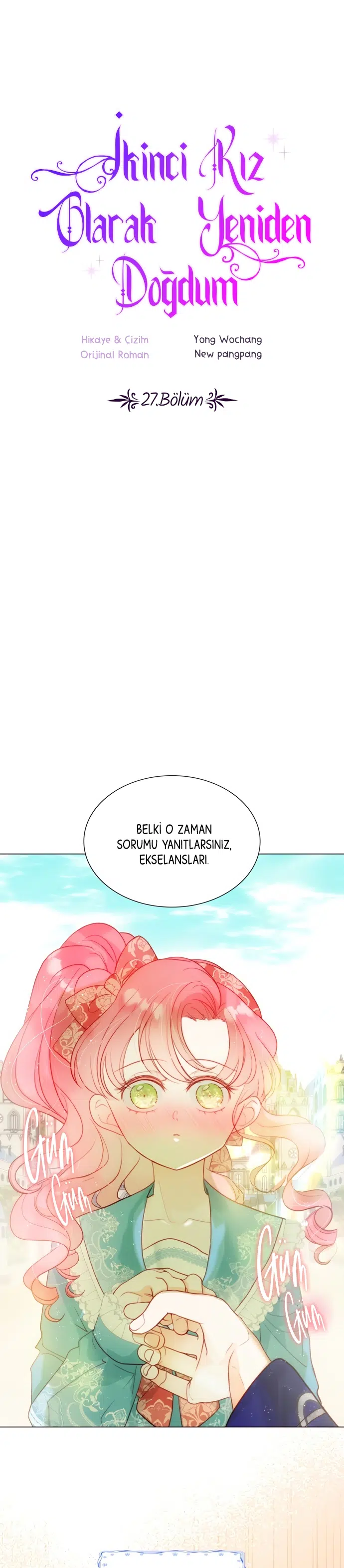 İkinci Kız Olarak Yeniden Doğdum - Bölüm 27 Sayfa 2