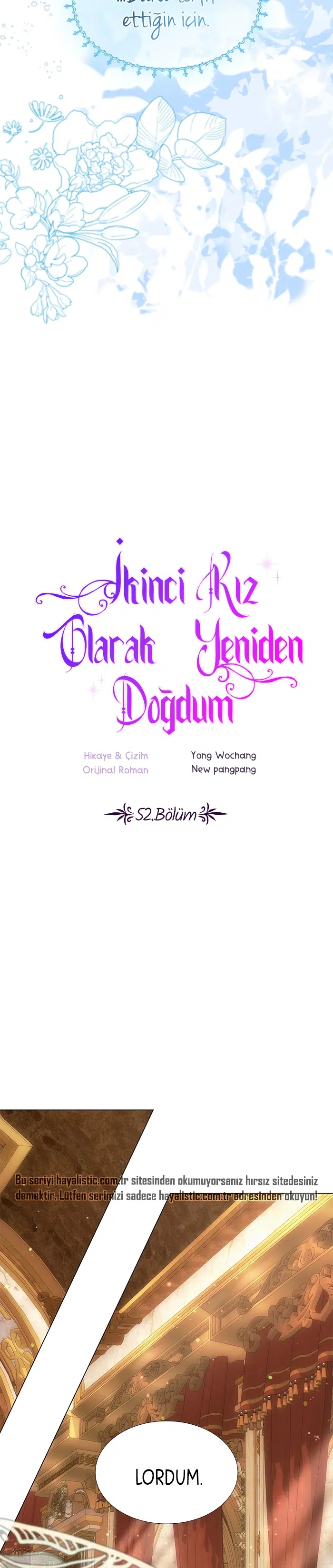 İkinci Kız Olarak Yeniden Doğdum - Bölüm 52 Sayfa 6