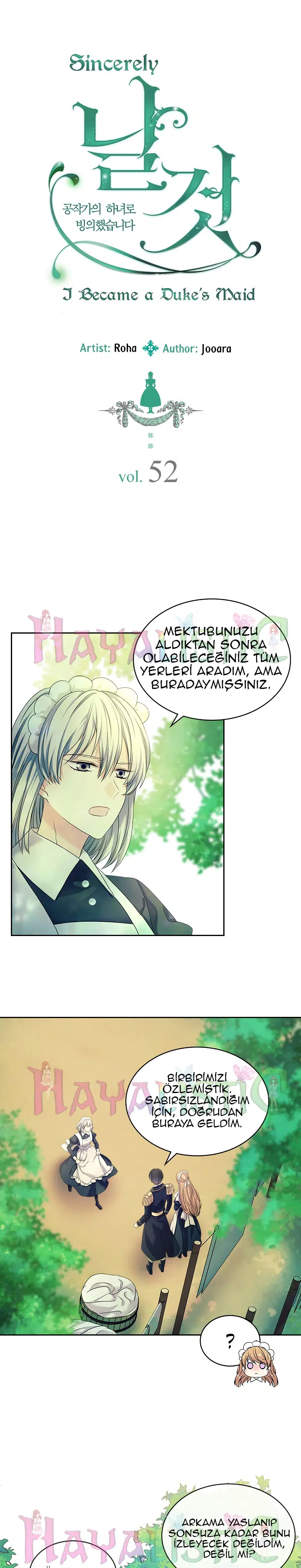 Sincerely: I Became a Duke’s Maid - Bölüm 52 Sayfa 2