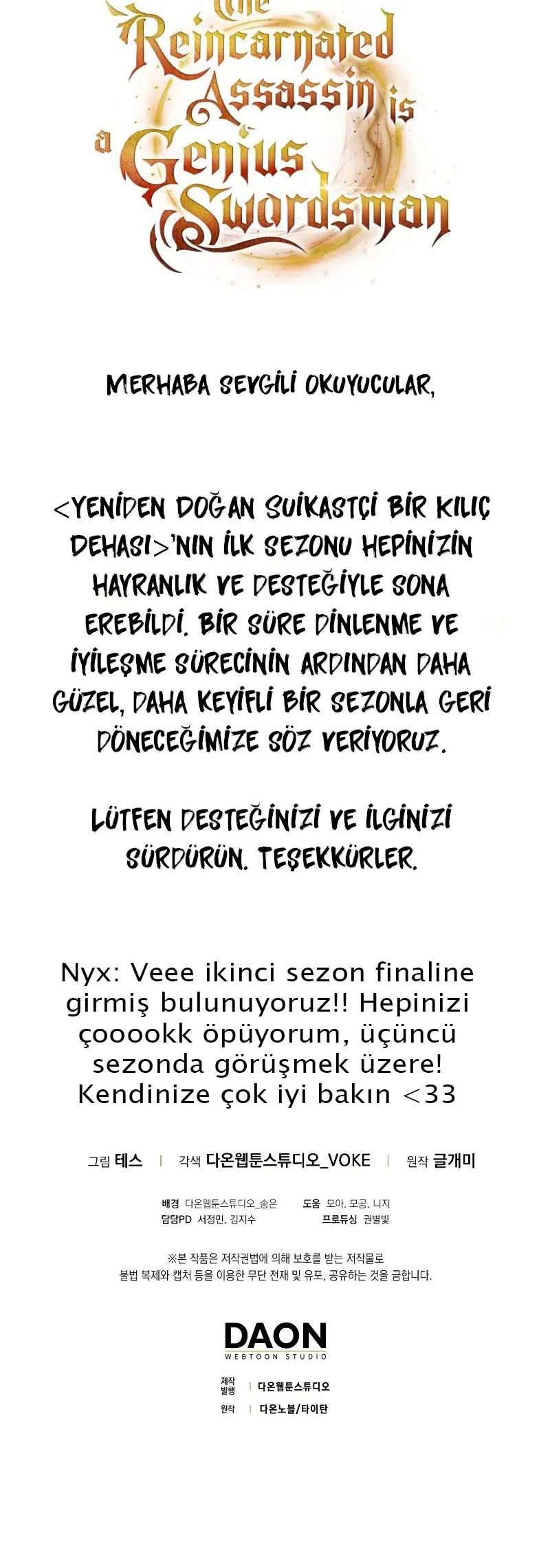 Yeniden Doğan Suikastçi Bir Kılıç Dehası - Bölüm 37 Sayfa 43