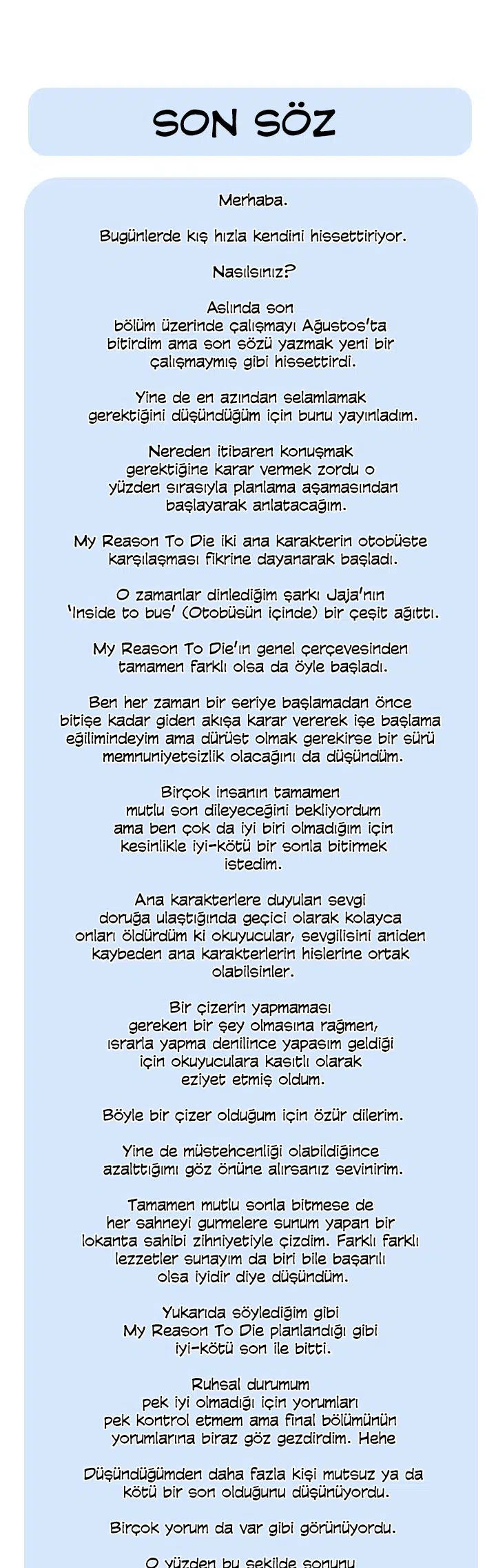 Beni Yok Eden Şey - Bölüm 98 Sayfa 43